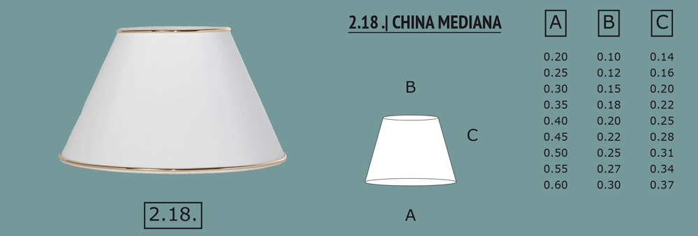 Pantalla luz china mediana Pantalla luz china mediana